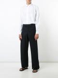 panelled button shirt 