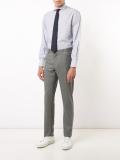 cutaway collar checked shirt 
