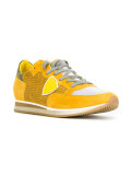 panelled lace-up sneakers