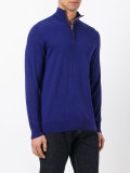 The Regent fine gauge half zip jumper