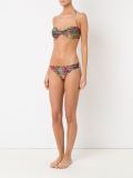 twist detail floral bikini top