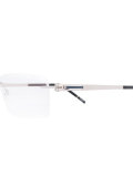 rimless rectangle glasses