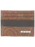 paisley print card holder
