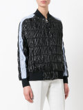 ruched bomber jacket