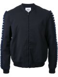 cube sleeve detail bomber jacket