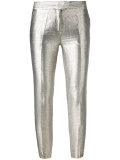 Metallic tailored trousers