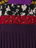multi print pleated dress