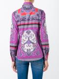mixed print shirt