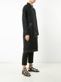 contrast stitch coat