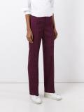 high-rise tailored trousers