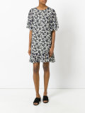 floral drop waist dress