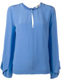tie back blouse