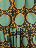 circle print maxi skirt