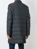 peaked lapels padded coat