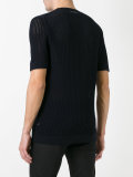 ladder stitch rib knit top