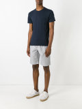 striped track shorts