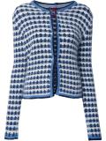 jacquard button down cardigan