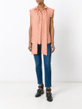 printed sleeveless shirt 