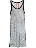 mesh detail dress