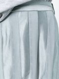 drop-crotch pleated trousers
