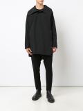 drawstring collar coat