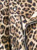 leopard print  biker jacket 