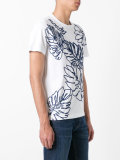 tropical leaf applique T-shirt