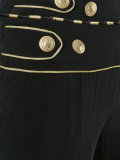 decorative button palazzo pants