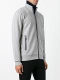 logo embroidered hooded jacket