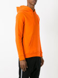 zip detail hoodie
