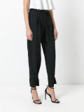 drawstring cropped pants 