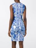 printed fitted dress