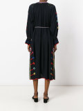 long sleeve embroidered dress