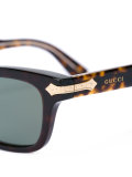 Western accent rectangular sunglasses