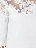 lace inserts T-shirt 