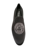 crystal Medusa head loafers