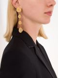 dangle button clip-on earrings