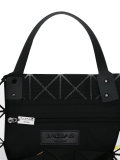 brushed print flat tote