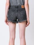 frayed denim shorts