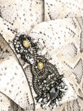 python effect embellished clutch