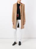 welt pockets mid coat