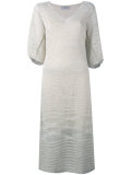 knitted V-neck dress 