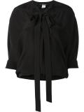 tie neck blouse
