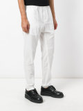 creased effect trousers