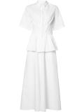 front placket flared dress