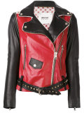 contrast biker jacket 