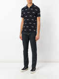trumpet print polo shirt