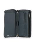 bicolour zipped wallet