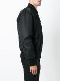 chest patch bomber jacket