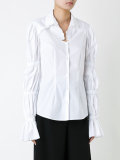 ruffled sleeves shirt 